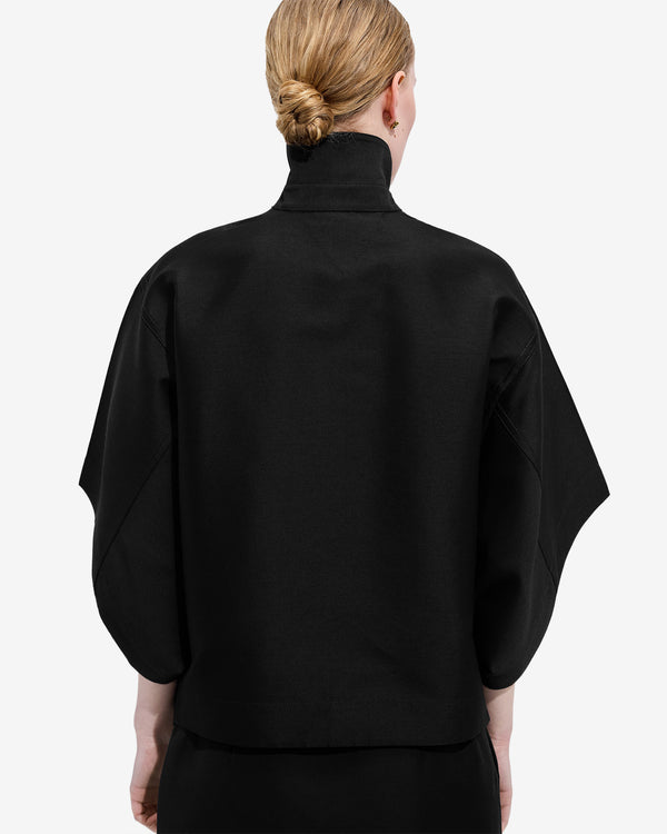 Bottega Veneta  - Women's Wool Twill Shirt - (Doube Black)