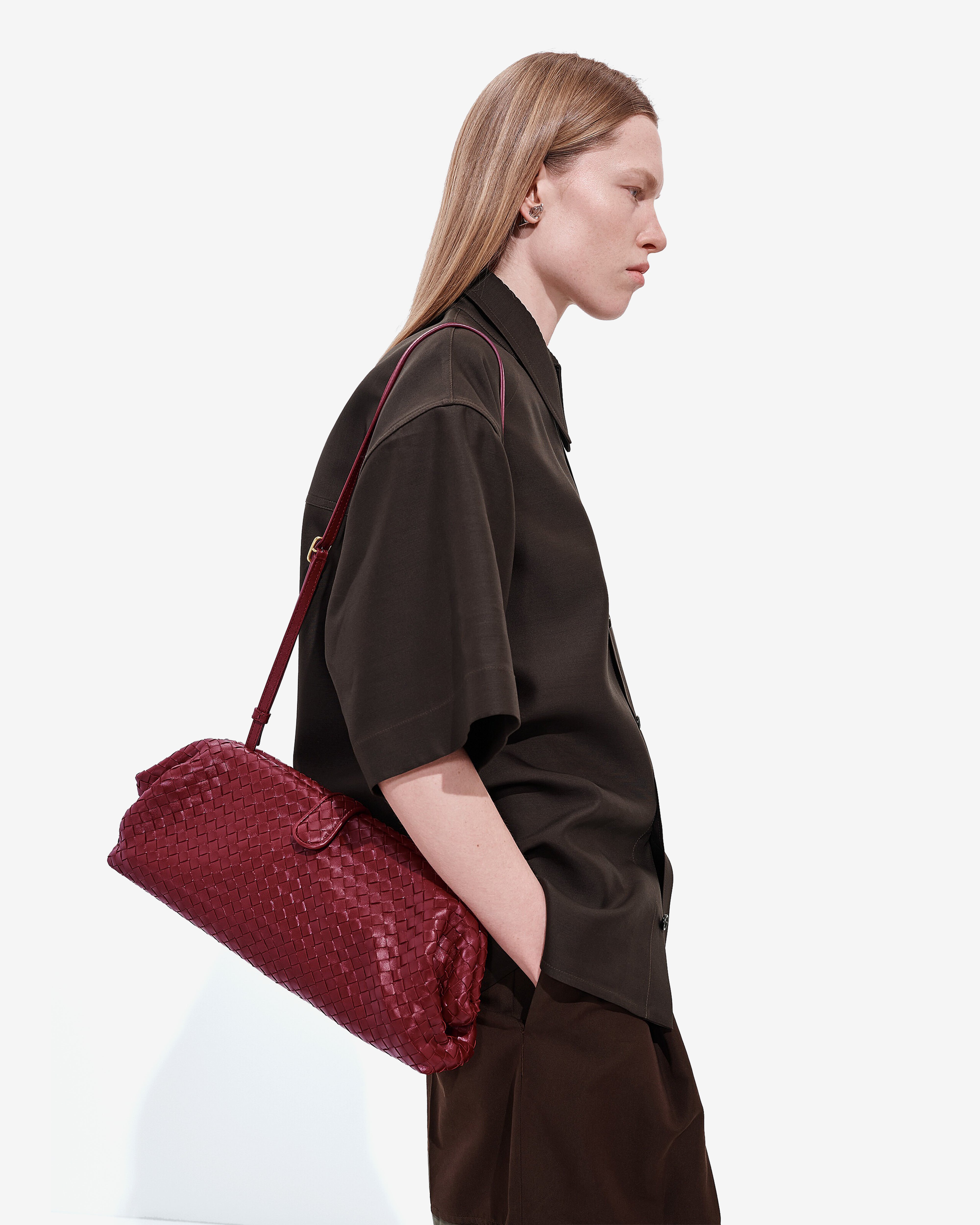 Bottega Veneta : Women's Lauren 1979 (Lava Red) | Dover Street