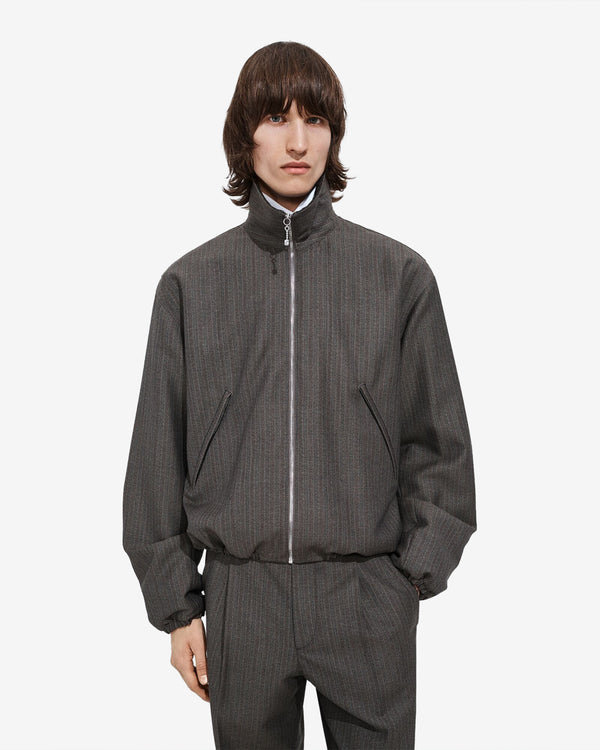 Bottega Veneta  - Men's Wool And Mohair Blouson - (Desert/Grey Melange)