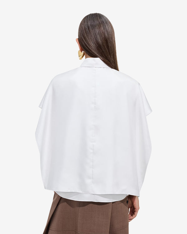 Bottega Veneta  - Women's Silk Twill Shirt - (White)