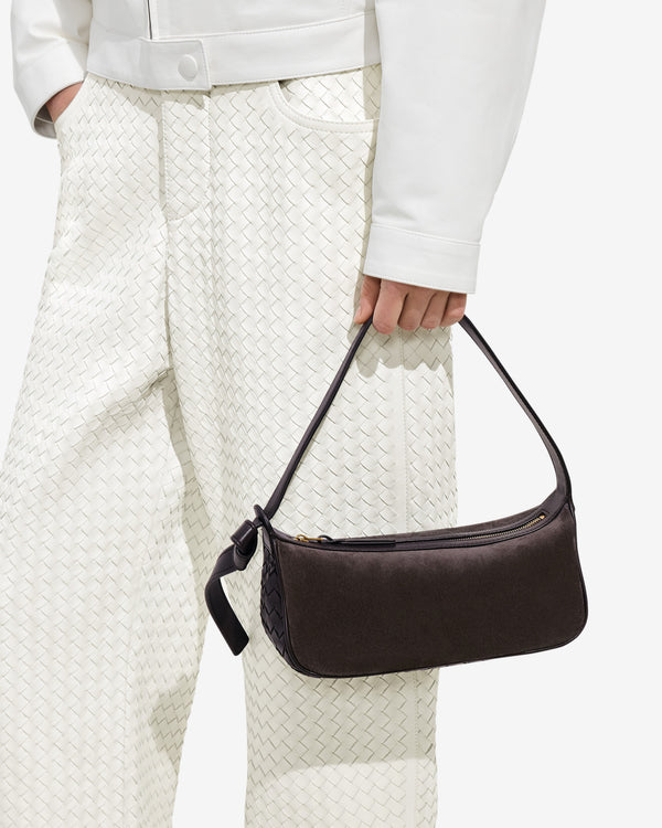 Bottega Veneta - Women's Nodo Shoulder Bag - (Espresso)