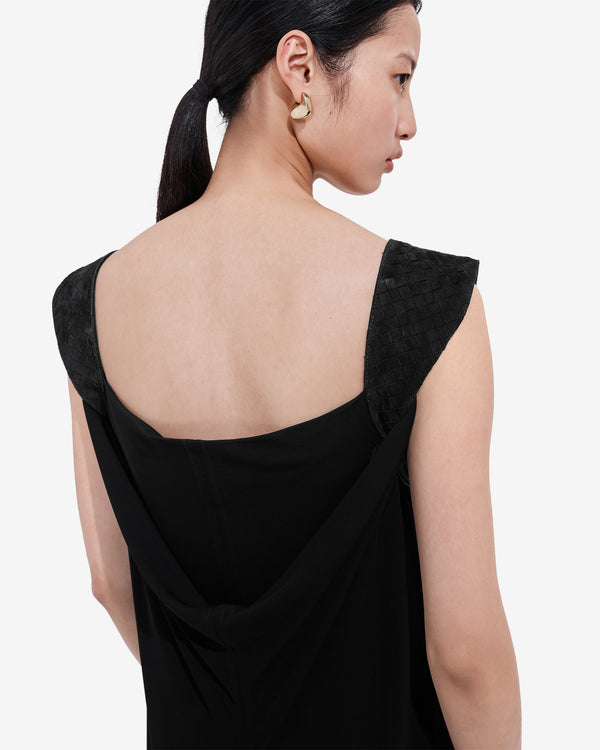 Bottega Veneta - Women's Crepe Viscose Jersey Dress - (Black)