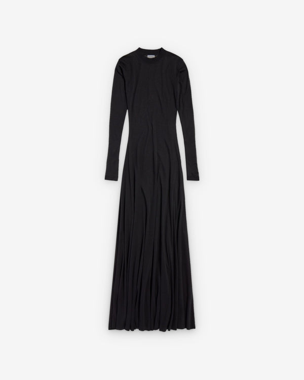 Balenciaga  - Women's Long Sleeve Maxi Dress - (Black)