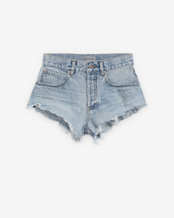 Balenciaga  - Women's Mini Shorts - (Light Blue)