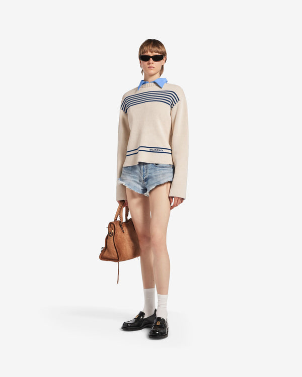 Balenciaga  - Women's Mini Shorts - (Light Blue)