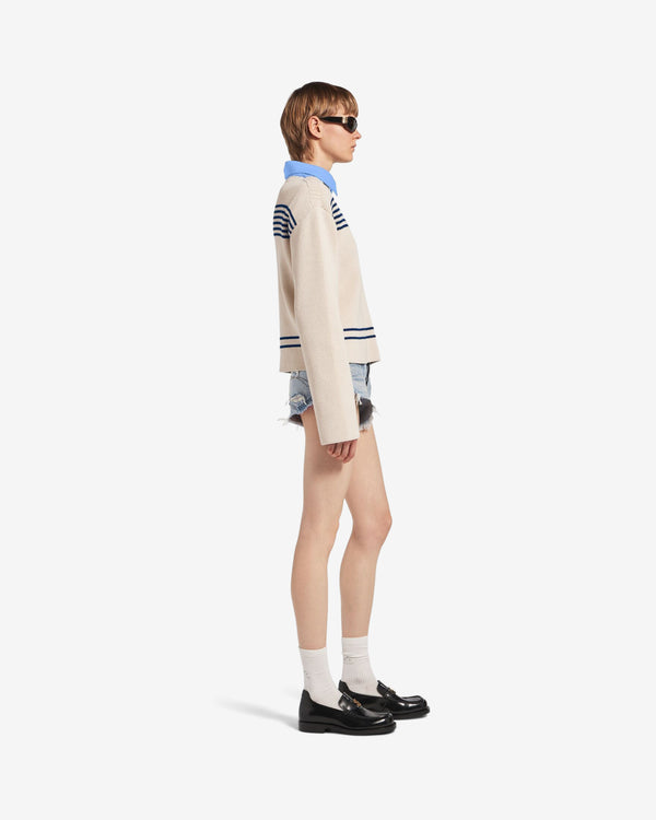 Balenciaga  - Women's Mini Shorts - (Light Blue)