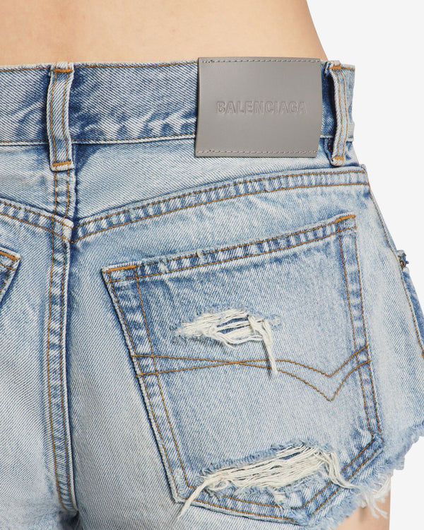 Balenciaga  - Women's Mini Shorts - (Light Blue)
