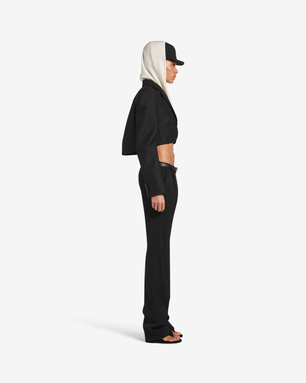 Balenciaga  - Women's Cropped Jacket - (Black)