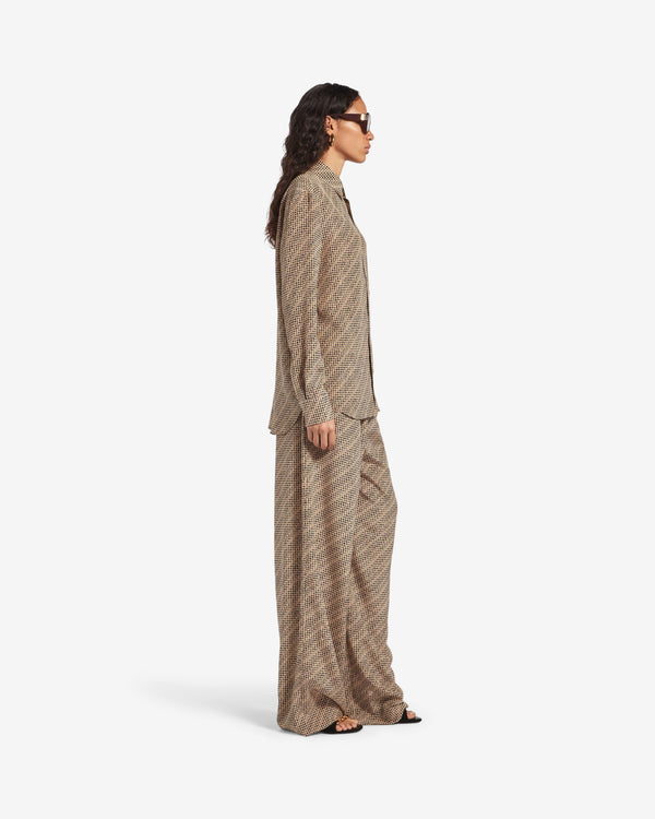 Balenciaga  - Women's Printed Blouse - (Beige/Black)