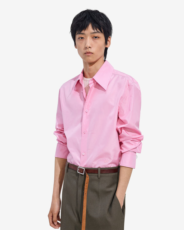 Bottega Veneta  - Men's Washed Silk Taffeta Shirt - (Gloss)