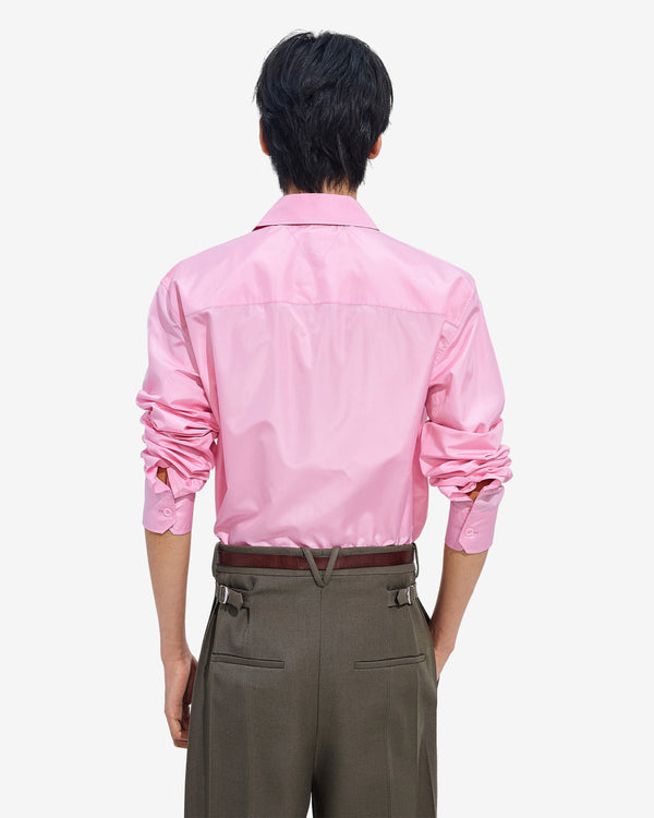 Bottega Veneta  - Men's Washed Silk Taffeta Shirt - (Gloss)