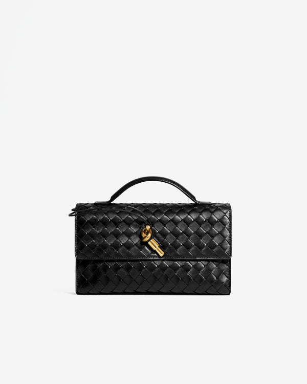 Bottega Veneta - Women's Andiamo Clutch 25 - (Black)