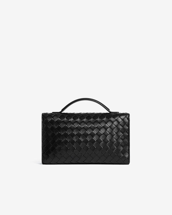 Bottega Veneta - Women's Andiamo Clutch 25 - (Black)