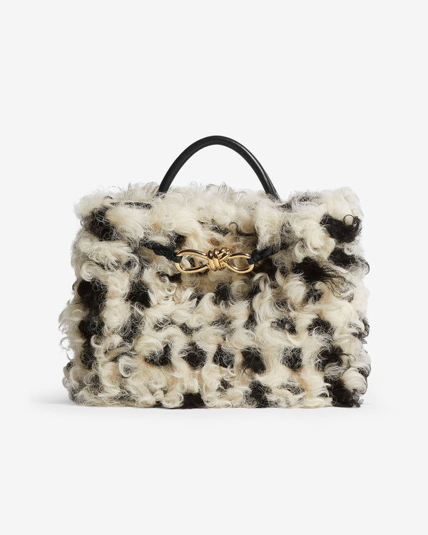 Bottega Veneta  - Women's Small Andiamo - (Black/Papermoon)