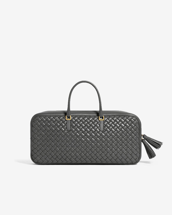Bottega Veneta  - Women's Small Elio Bag - (Obsidian Grey)