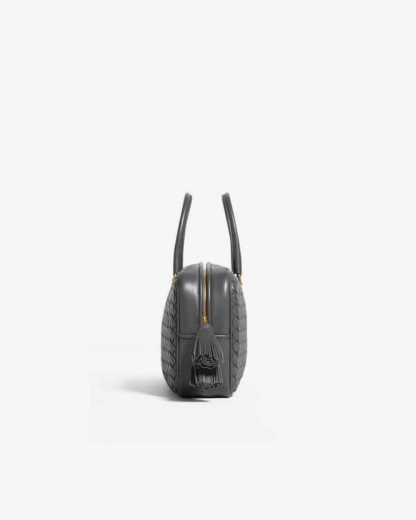 Bottega Veneta  - Women's Small Elio Bag - (Obsidian Grey)
