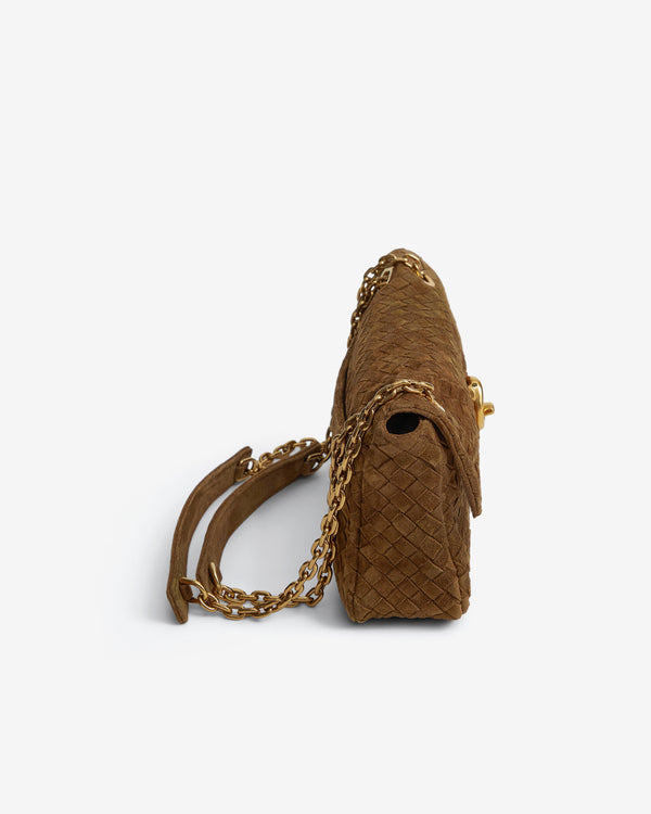 Bottega Veneta  - Women's Small Madison Bag - (Dark Caramel)