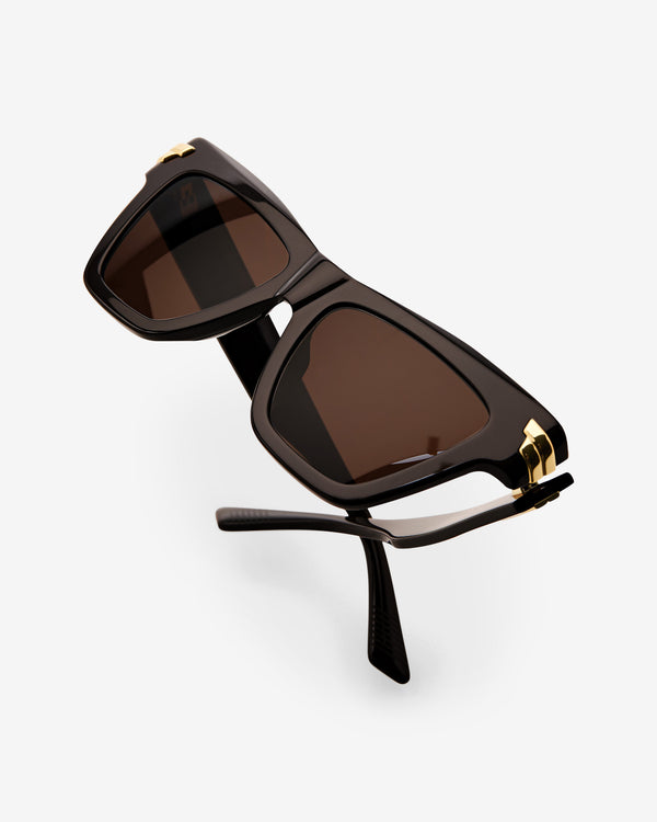 Bottega Veneta  -  Mitre Cat Eye Sunglasses- (Brown/Brown)