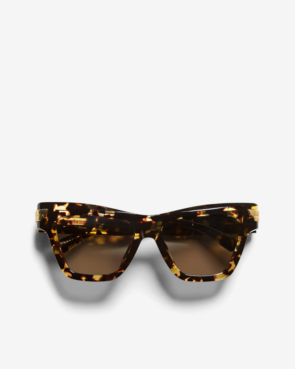 Bottega Veneta  -  Mitre Cat Eye Sunglasses- (Havana/Brown)