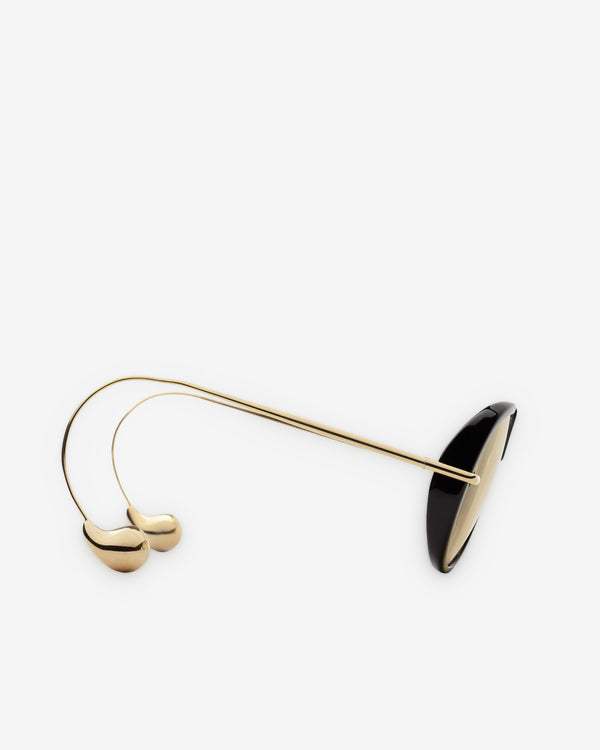 Bottega Veneta - Drop Aviator Sunglasses - (Black / Yellow)