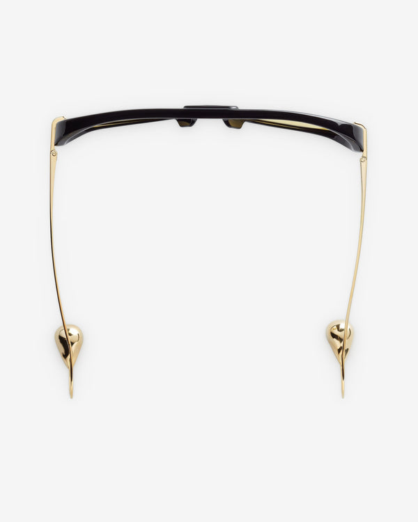 Bottega Veneta - Drop Aviator Sunglasses - (Black / Yellow)