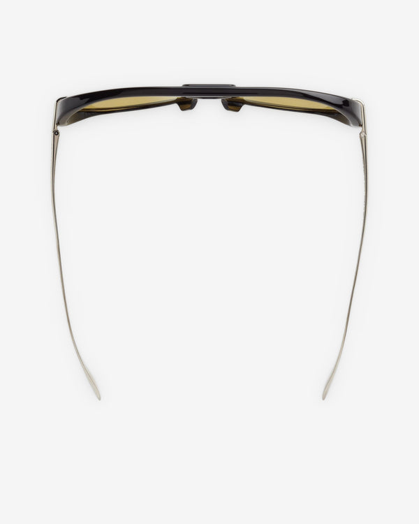 Bottega Veneta - Classic Aviator Sunglasses - (Black / Yellow)