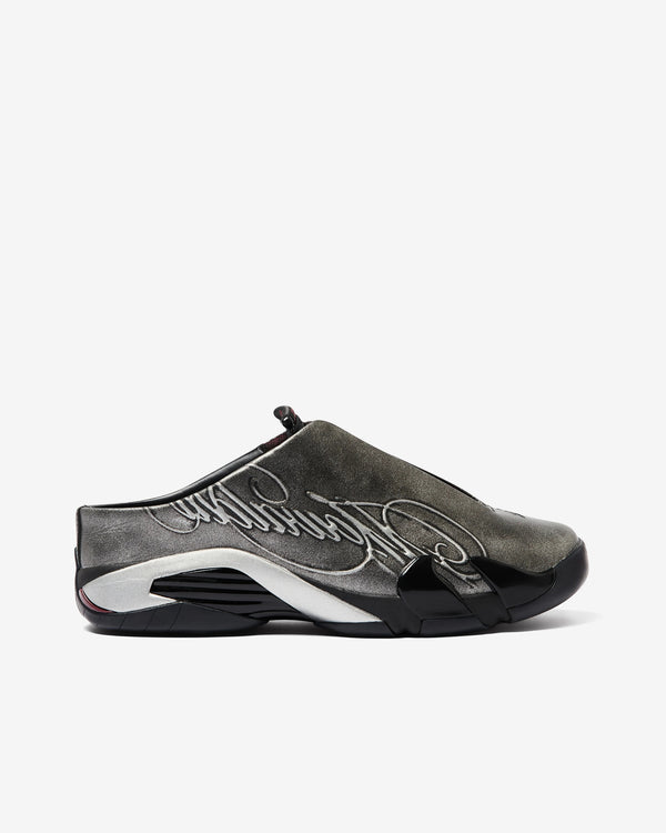 Nike - Men's Mowalola Air Jordan 14 Mule - (Black/Metallic Silver)