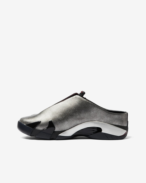 Nike - Men's Mowalola Air Jordan 14 Mule - (Black/Metallic Silver)