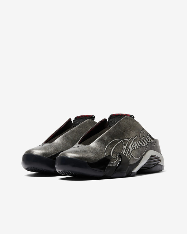 Nike - Men's Mowalola Air Jordan 14 Mule - (Black/Metallic Silver)