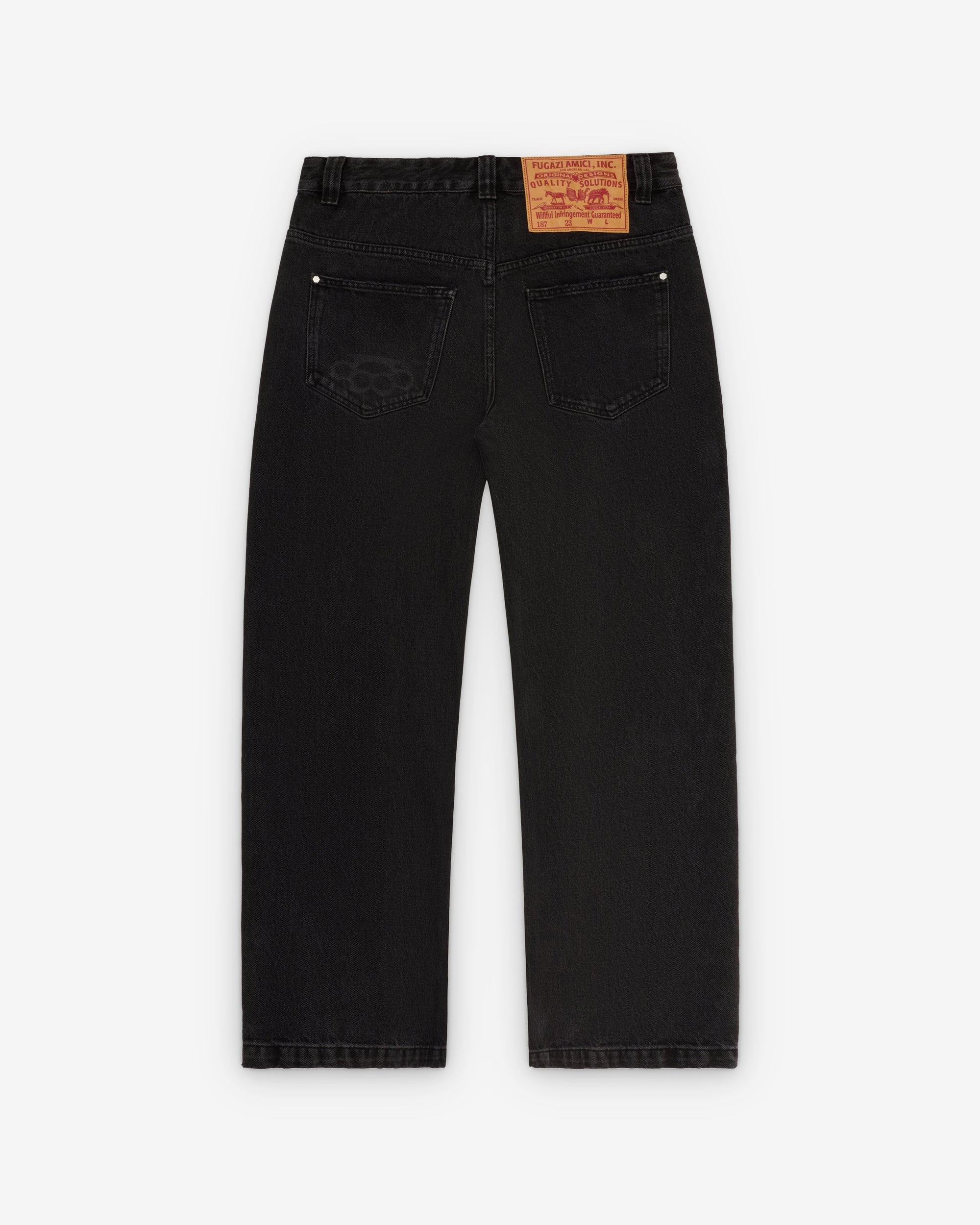 Fugazi - Men's Novelty Jeans - (Black) view 2, Click to Zoom in