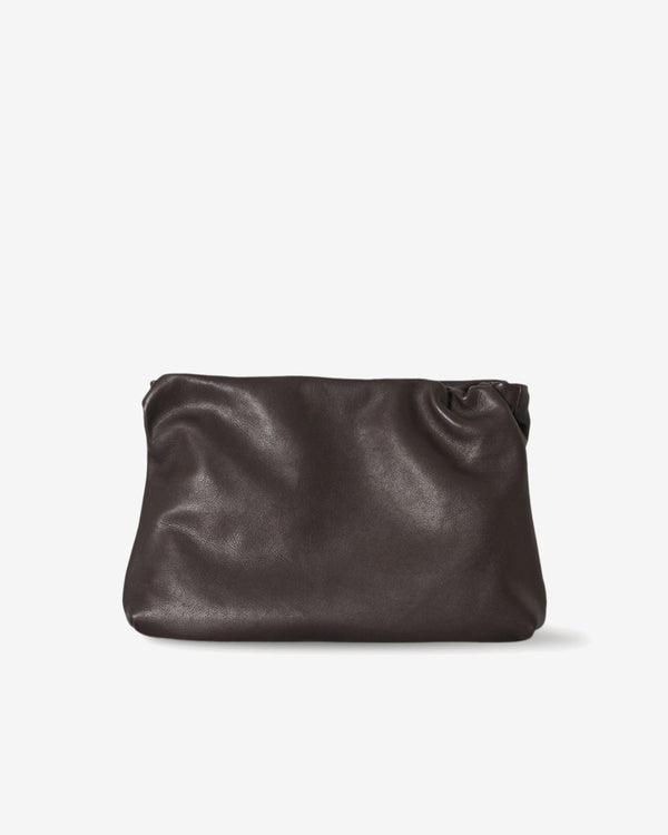 The Row - Women's Large Bourse Clutch - (Dark Brown)
