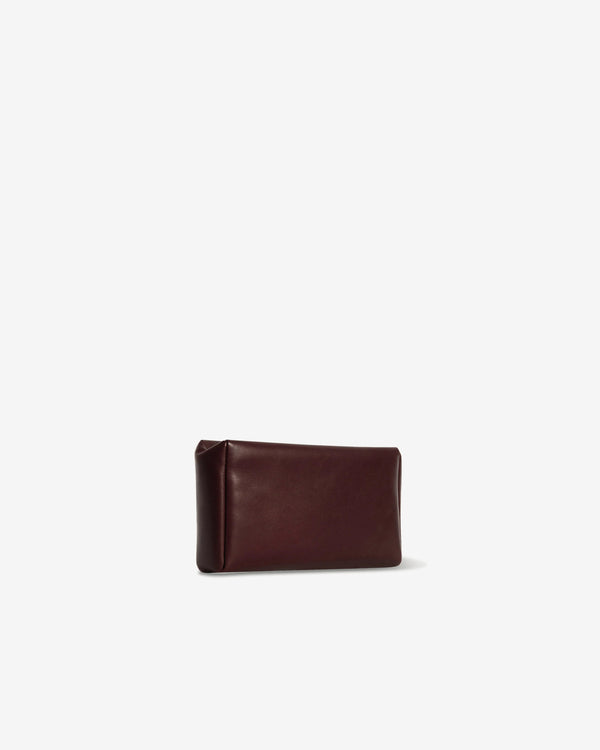 The Row - Squared Compact Clutch - (Burgundy)