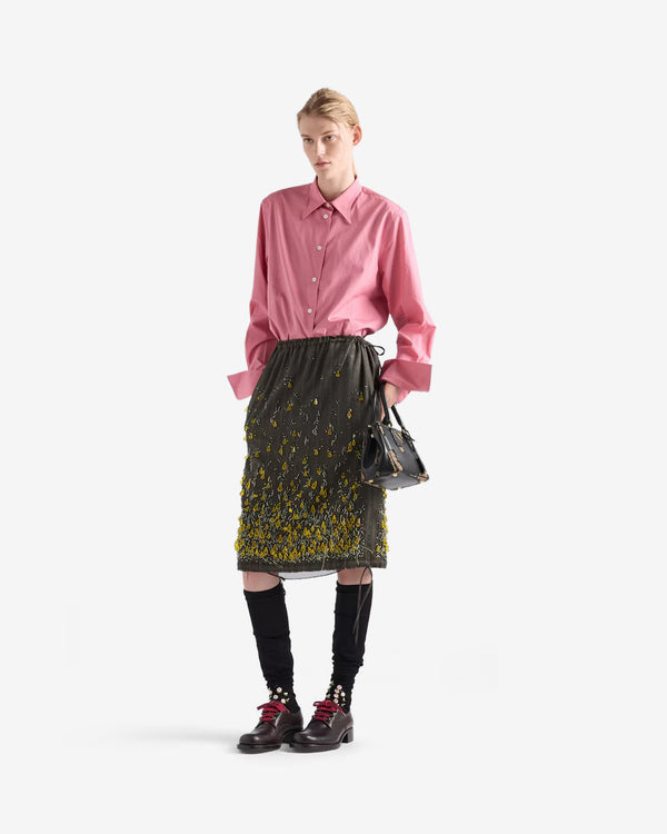 Prada  - Women's Poplin Shirt - (Begonia Pink)