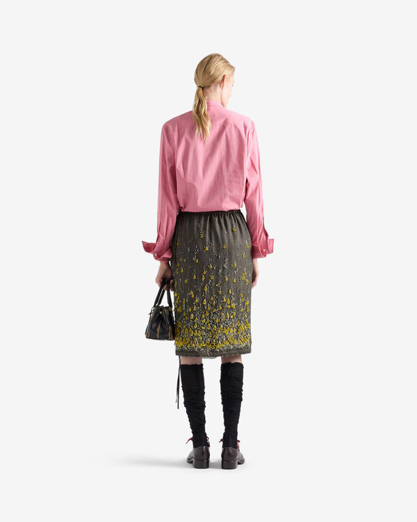 Prada  - Women's Poplin Shirt - (Begonia Pink)