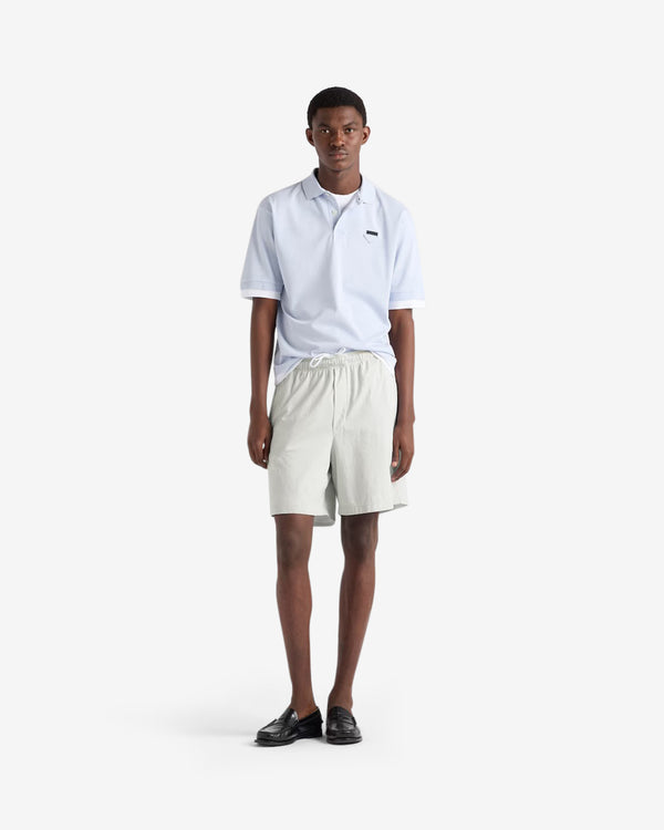 Prada  - Men's Layered Polo Shirt - (Astro/White)