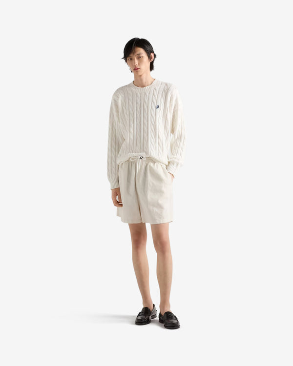 Prada  - Men's Cable Knit Sweater - (White)