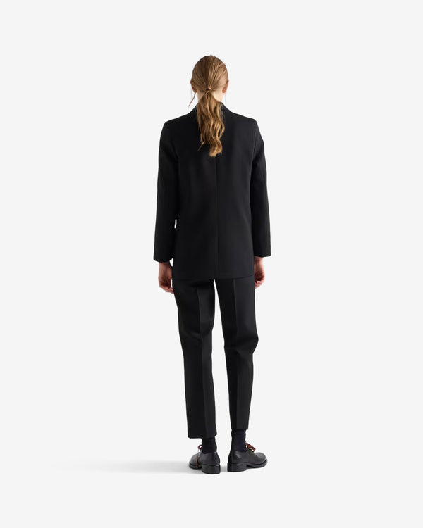 Prada  - Women's Single-Breasted Gabardine Jacket - (Black)