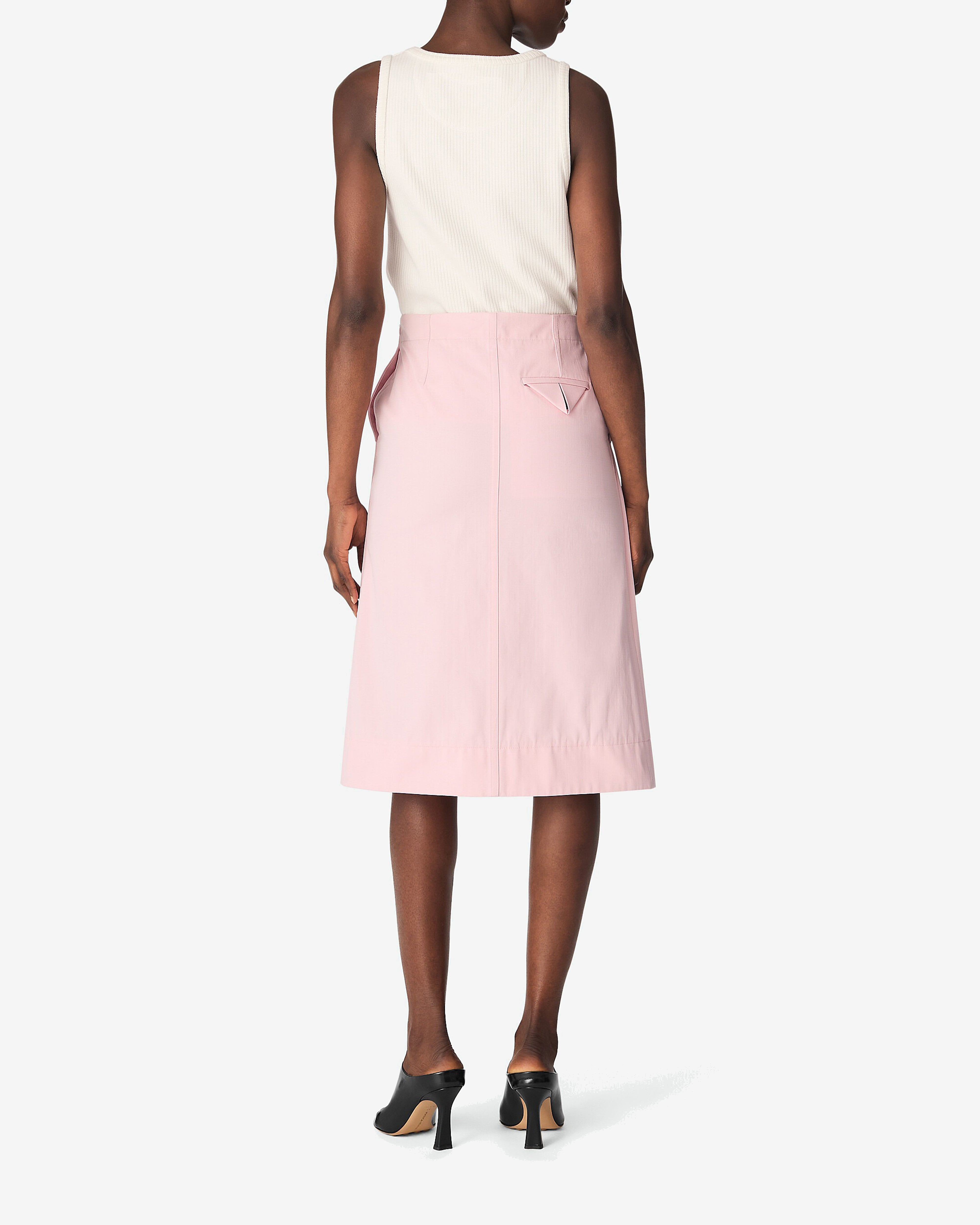 Bottega Veneta: Women's Cotton Twill Skirt (Camelia) | DSML