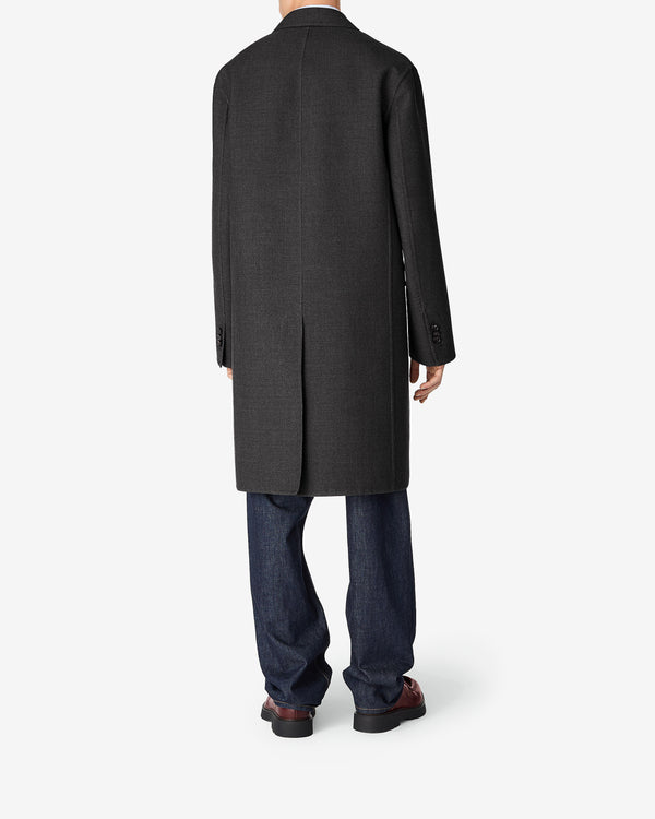 Bottega Veneta - Men’s Double Wool Coat - (Anthracite Melange)