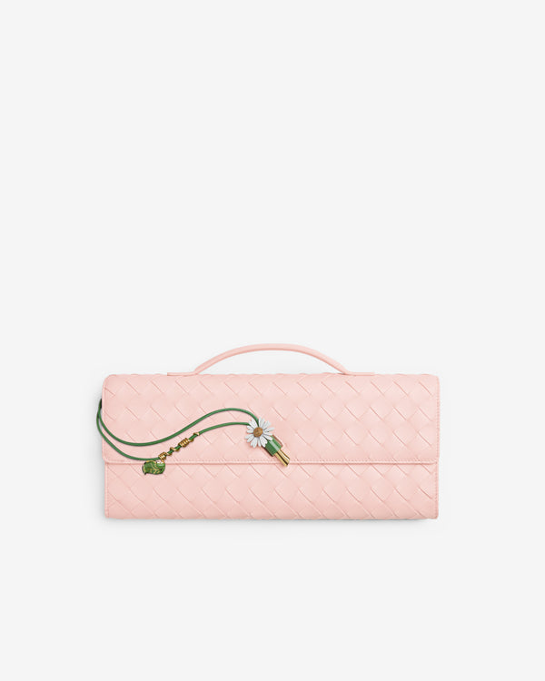 Bottega Veneta - Women’s Andiamo Clutch - (Seashell)