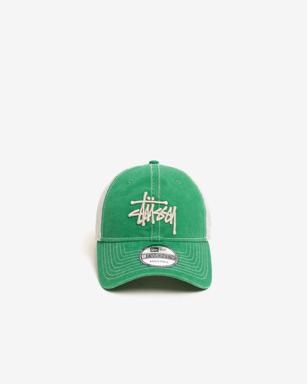 Stussy - Men's Washed Basic Trucker 9Twenty - (Green)
