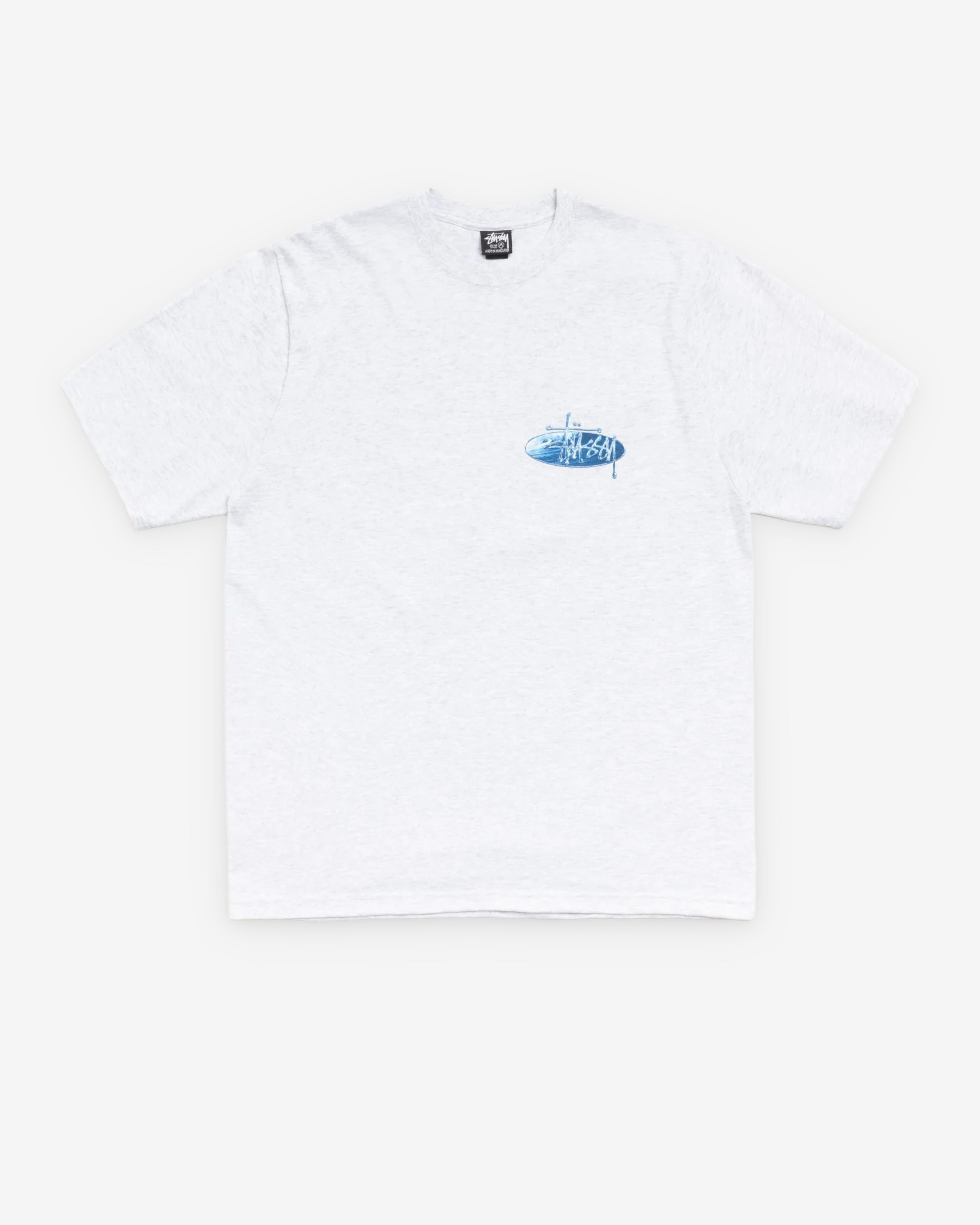 Stüssy: Men's Wave Oval Tee (Ash Heather) | Dover Street Market London