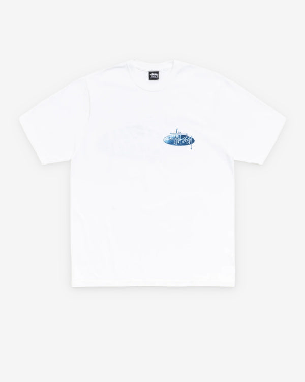 Stüssy - Men's Wave Oval Tee - (White)