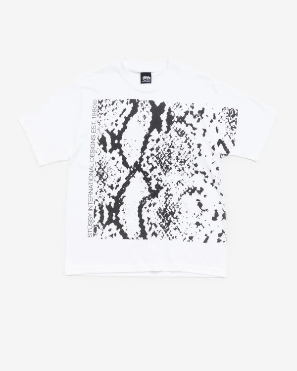 Stüssy - Men's Snakeskin T-Shirt - (White)