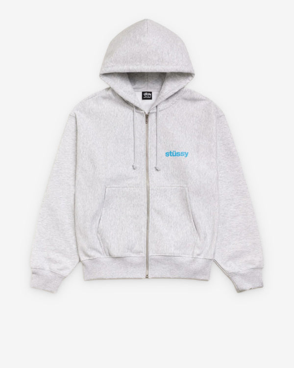 Stüssy - Men's Built Tough Zip Hood - (Ash Heather)