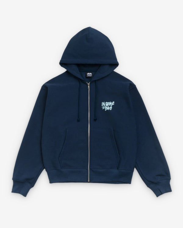Stüssy  - Men's Peace Increased Zip Hood - (Navy)