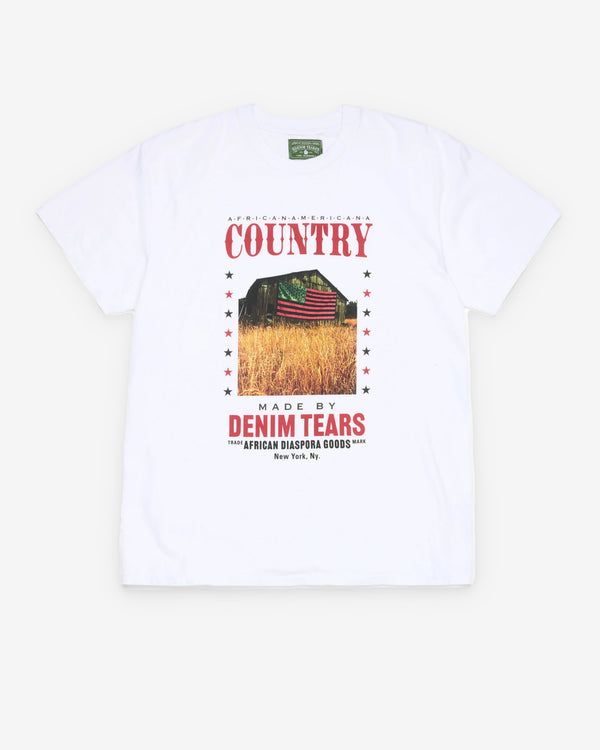 Denim Tears - Men's ADG Country Short Sleeve T-Shirt - (White)