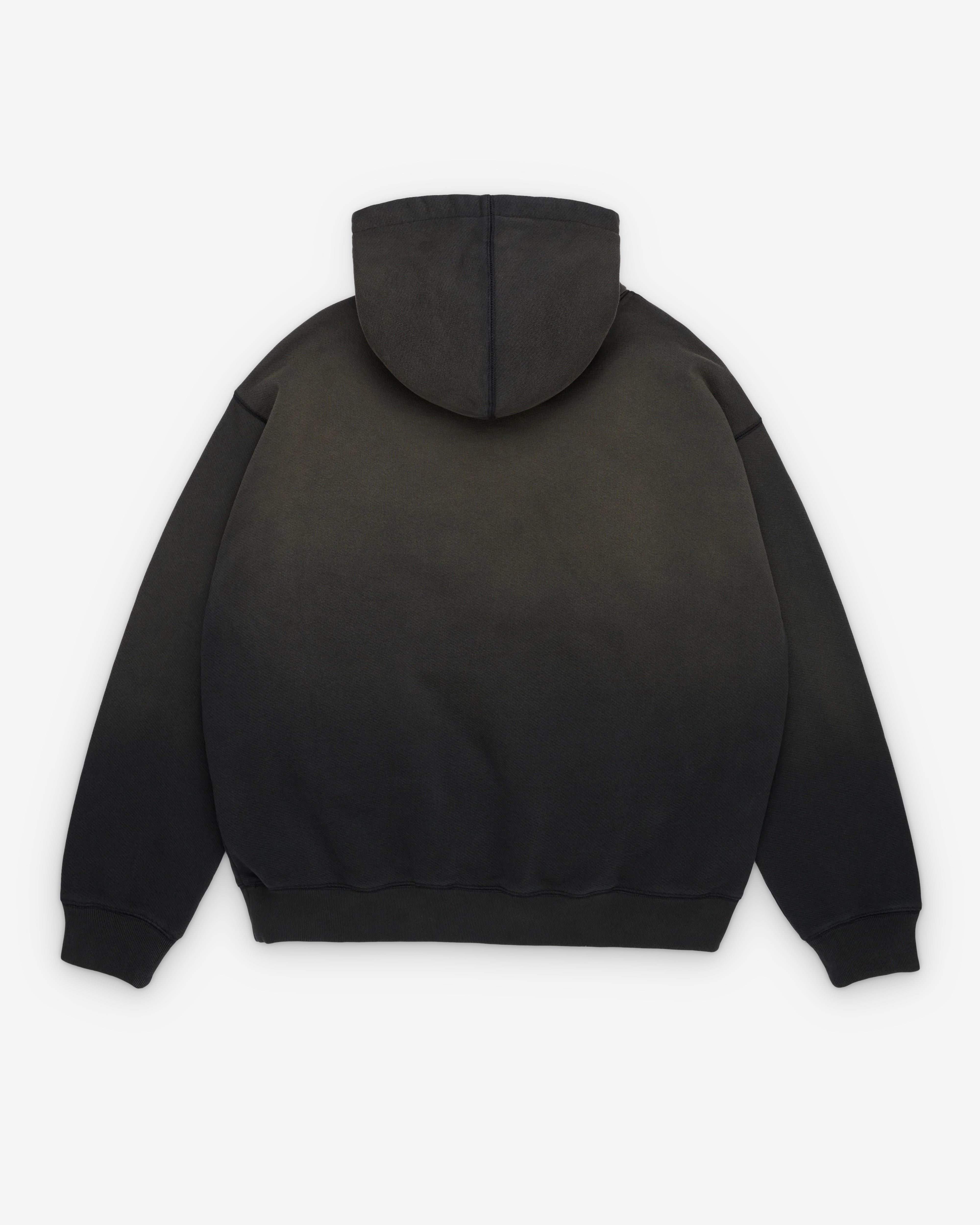 Denim Tears: Men's Peace Wreath Knockout Zip Hood (Black) | Dover