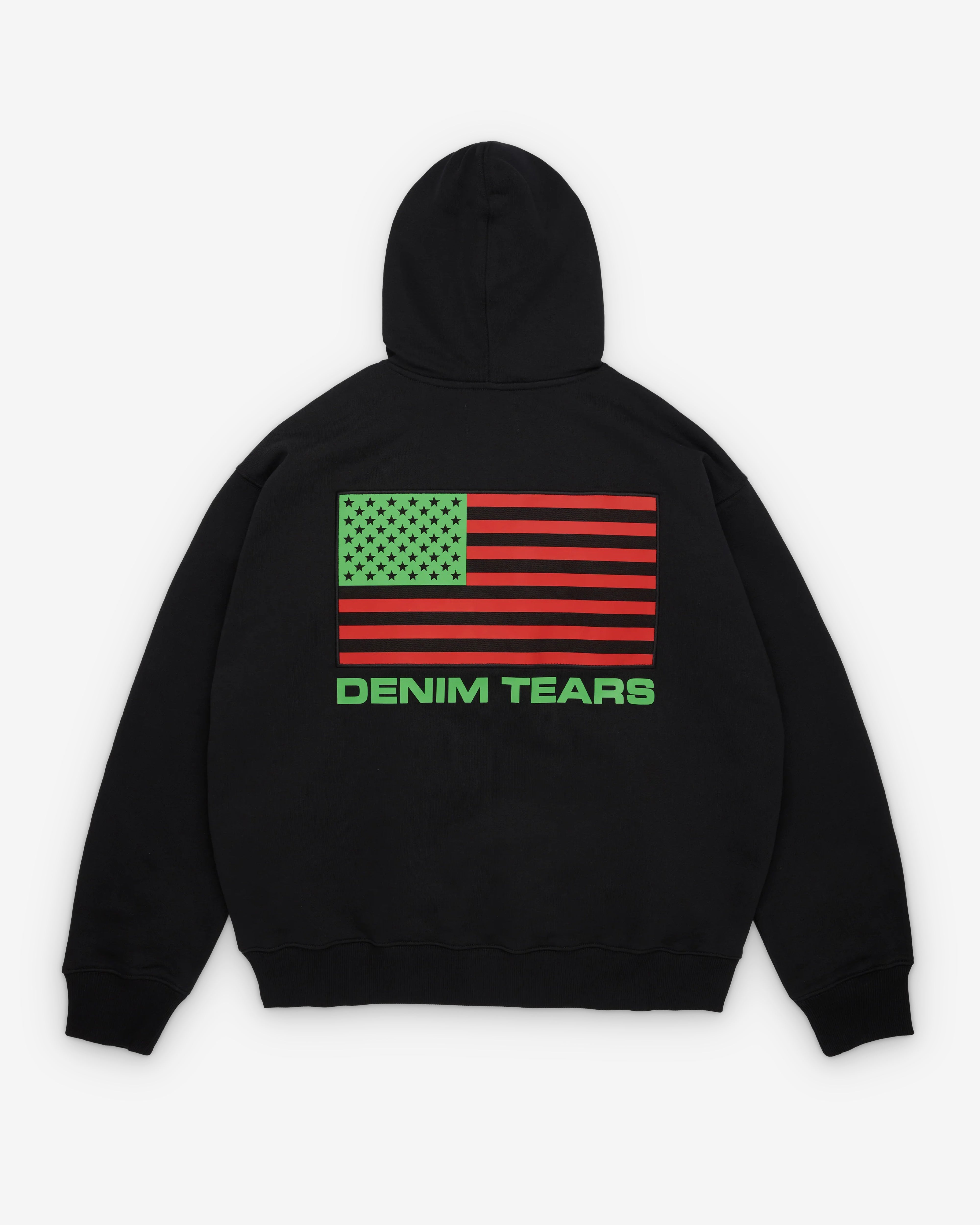 Denim Tears: Men's Pan African Zip Hoodie (Black) | Dover Street