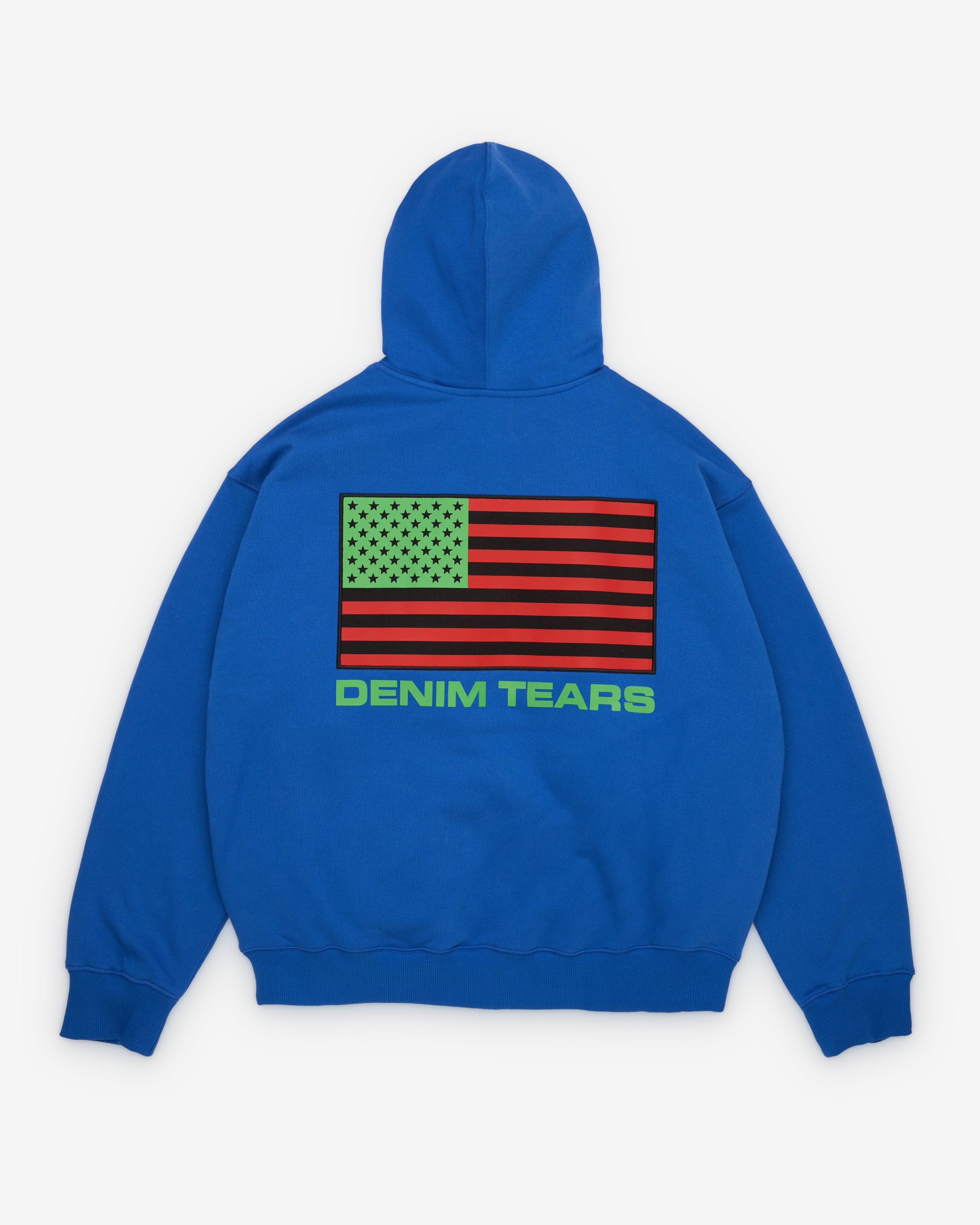 DENIM TEARS ターコイズパーカー Denim Tears: Men's Pan African Zip Hoodie (Blue) | Dover Street